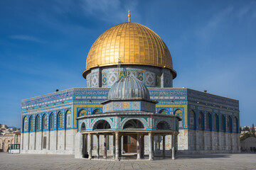Dome of the rock with pavilion, Temple Mount Jerusalem