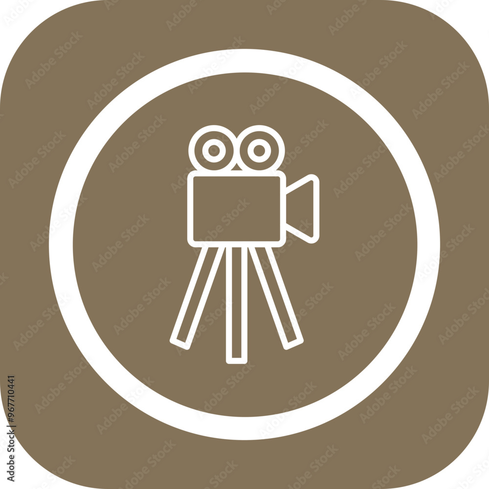 Canvas Prints Video Camera Vector Icon Design