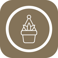 Hanging Pot Vector Icon Design