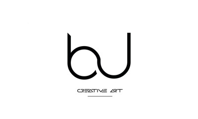 JB, BJ, J, B abstract letters logo monogram
