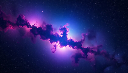 Fototapeta premium Stary night cosmos. Colorful space galaxy cloud nebula. Universe science astronomy. Supernova background wallpaper