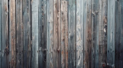 Fototapeta premium A rustic wooden wall with varying tones and textures, presenting a natural and earthy aesthetic perfect for backgrounds or design projects.