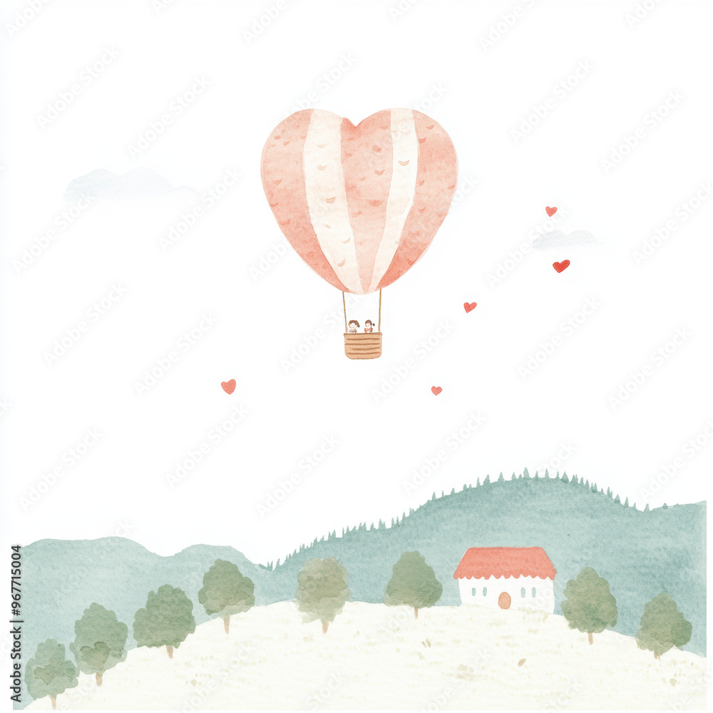 Canvas Prints heart balloon love.