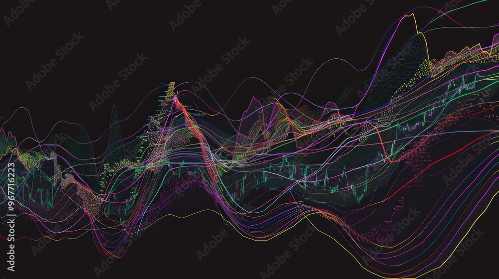 Aufkleber a stock chart with annotated buy and sell signals, helping traders make informed decisions