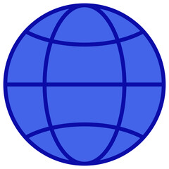 Globe Blue Icon