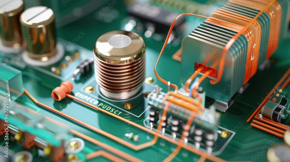 Aufkleber cross-section of a step-up (boost) converter circuit, illustrating how it increases input voltage to