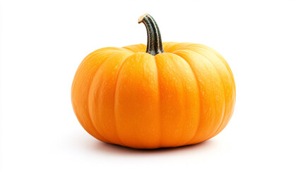 Obraz premium High-Quality Halloween Pumpkin Isolated on White Background