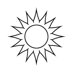 Sun Drawing Design Vector Illustration Clipart Eps