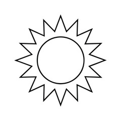 Sun Drawing Design Vector Illustration Clipart Eps