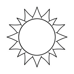 Sun Drawing Design Vector Illustration Clipart Eps