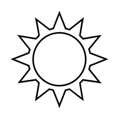 Sun Drawing Design Vector Illustration Clipart Eps