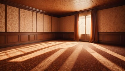 Fototapeta premium Photo interior modern design room 3d illustration;