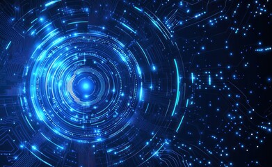 Obraz premium Abstract Futuristic Technology Background