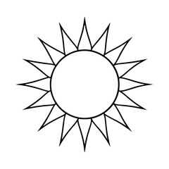 Sun Drawing Design Vector Illustration Clipart Eps