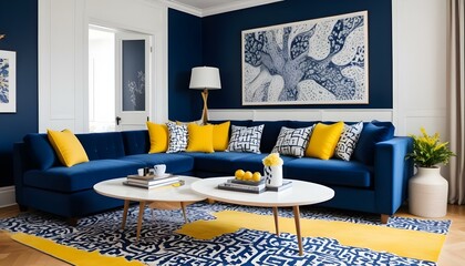 Photo interior modern design room 3d illustration;