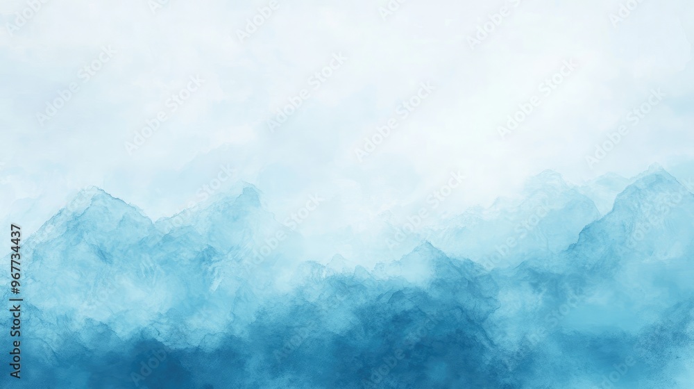 Poster light blue backdrop with a smooth gradient, evoking calm and clarity, suitable for digital or print 