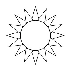 Sun Drawing Design Vector Illustration Clipart Eps