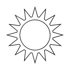 Sun Drawing Design Vector Illustration Clipart Eps