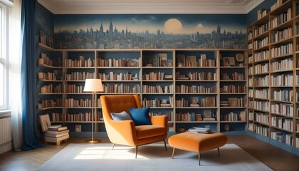 Photo interior modern design room 3d illustration;