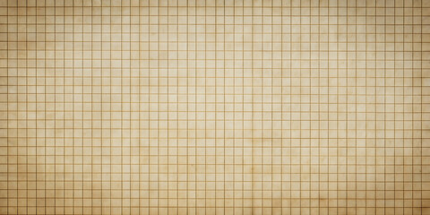 Squared paper sheet background texture for a vintage look, vintage, aged, old, paper, seamless, grid, lines, retro, antique