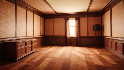 Fototapeta premium Photo interior modern design room 3d illustration;