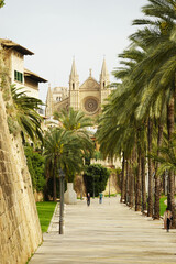 Panorama of Palma de Mallorca, Balearic Islands, Spain