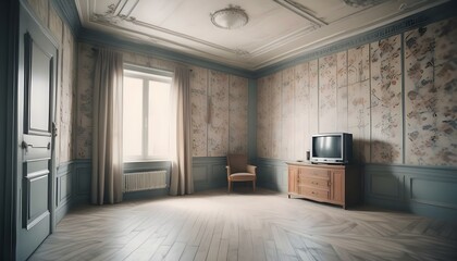 Photo interior modern design room 3d illustration;