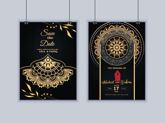 I will create mandala invitation, birthday, wedding, baby shower, party and greeting card