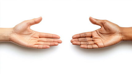 white hand gently placed over an African American hand, symbolizing unity, diversity, and mutual support. The photo conveys a message of togetherness, compassion, and inclusivity