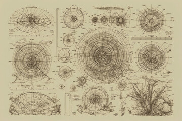 graphs, charts, tables, business plans, developments, curved lines