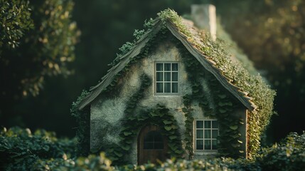 Overgrown Cottage in Nature