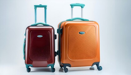set of suitcase isolated on transparent png