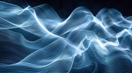 Fototapeta premium A pattern created with light painting, using a moving light source to draw in the air