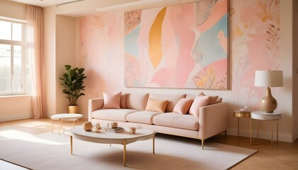 Photo interior modern design room 3d illustration;