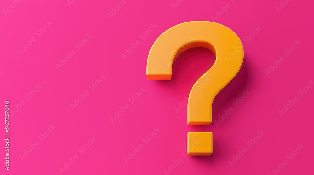Canvas Prints vibrant question mark in abstract space, a colorful symbol representing curiosity and inquiry, suspe