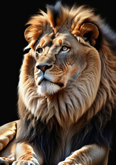 Fototapeta premium potrait of lion