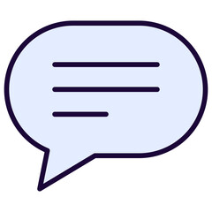 Chat Outline Color Icon