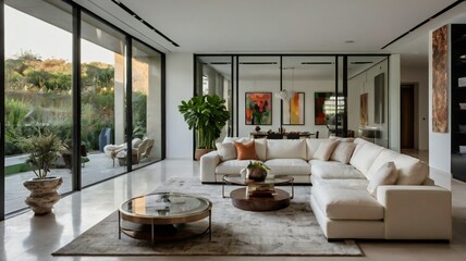 Fototapeta premium Modern Interior Design Styles From Mid-Century to Organic and Beyond