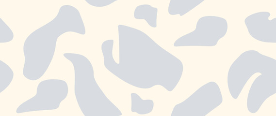 Vector seamless background. Minimalistic abstract floral pattern. Modern print in black color on a light background. Ideal for textile design, screensavers, covers, cards, invitations and posters.