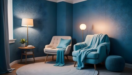 Photo interior modern design room 3d illustration;