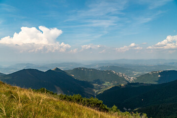 Hiking in the Mala Fatra Mountains, Slovakia.
