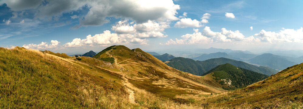 Hiking in the Mala Fatra Mountains, Slovakia.