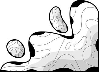 Abstract Liquid Organic Contour