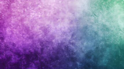 Fototapeta premium Grainy background in purple green, grunge texture noise gradient, abstract background for banner, poster, cover