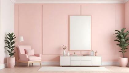 Photo interior modern design room 3d illustration;