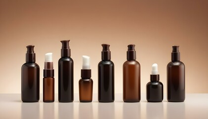 Variety Skincare Products Displayed Assortment Beauty Wellness Items