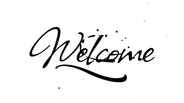 Animated welcome text animation
