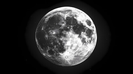 Fototapeta premium Png full moon design element. Full Moon Night. Illustration