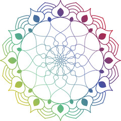 abstract mandala art, gradient color mandala, Mandala Line Illustration, Mandala Pattern Designs