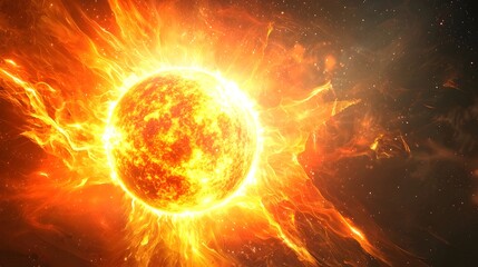 Obraz premium Fusion Energy Radiating Limitless Power for a Sustainable Future